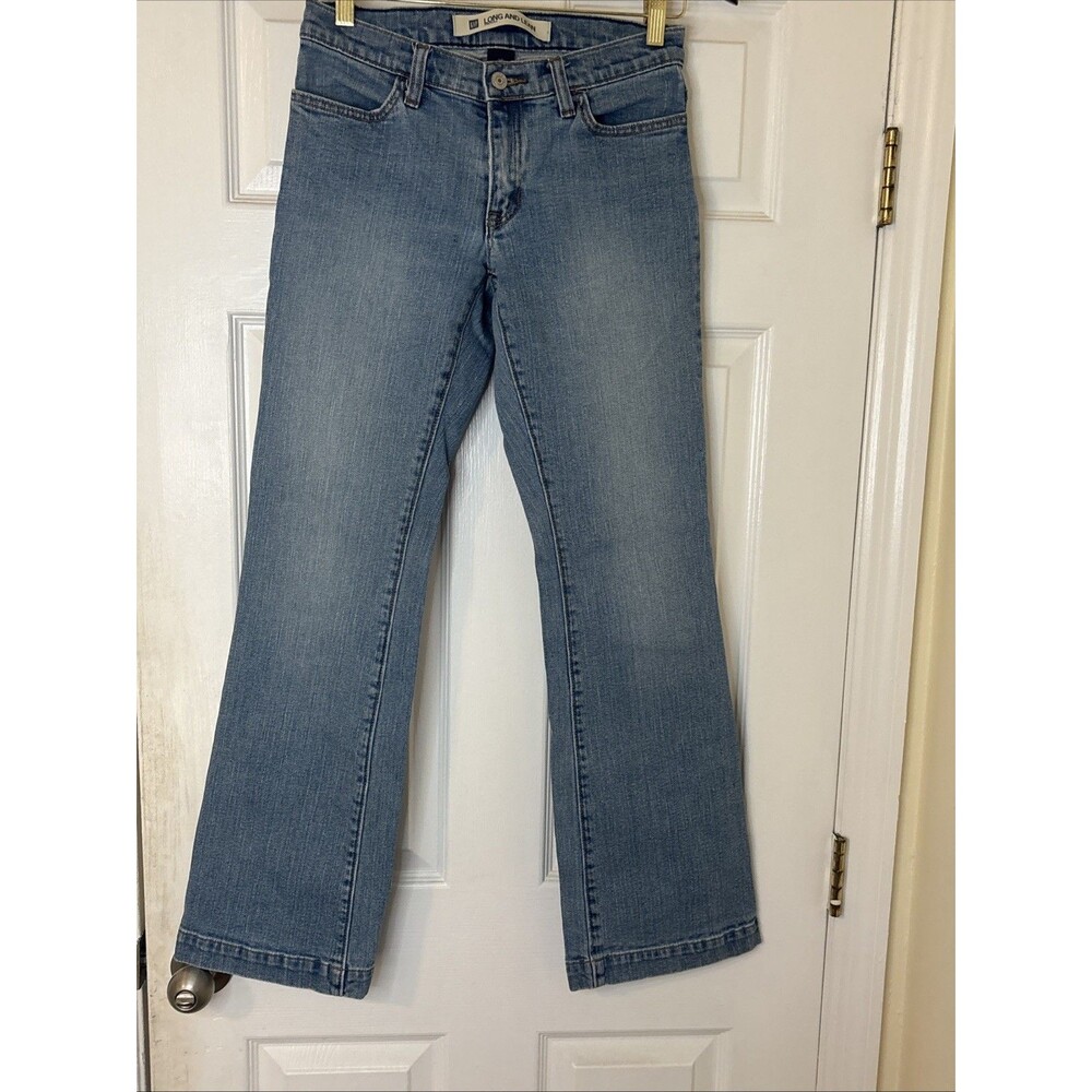 GAP Jeans Womens 2 Regular Premium Blue Medium Wash Long & Lean Denim